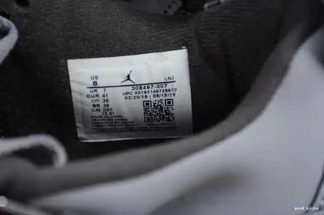 Rep (2019) Air Grey Retro Jordan 4 Cool 308497-007 0427